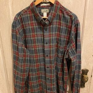 Men’s Tall Scotch Plaid Flannel Shirt
